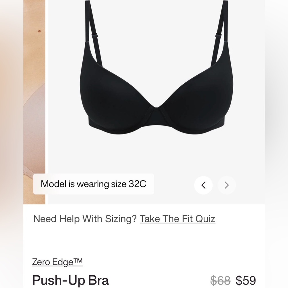 Black Push-Up Bra from ThirdLove. 36A. Never worn. Only tried on. - Picture 3 of 5